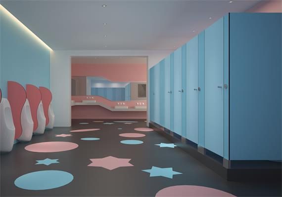 Compact Laminate Board Toilet Cubicle